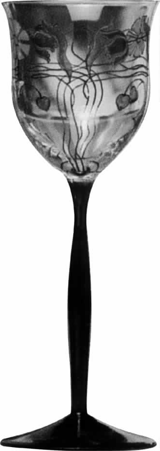 Serenade Art Nouveau Water Goblet by Theresienthal-1