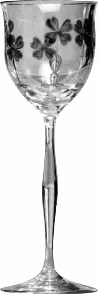 Serenade Fortune Clover Water Goblet by Theresienthal-1