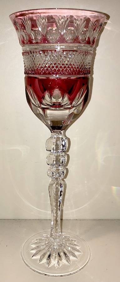 Monoco Cranberry Water Goblet by Justin Tharaud-1