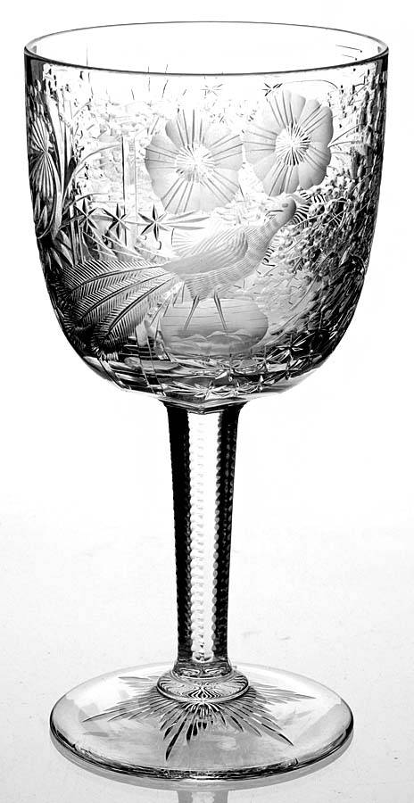 Royal Peacock Water Goblet by Justin Tharaud-1