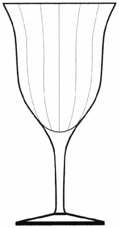 14180 Clear (Optic) Water Goblet by Tiffin-Franciscan-1