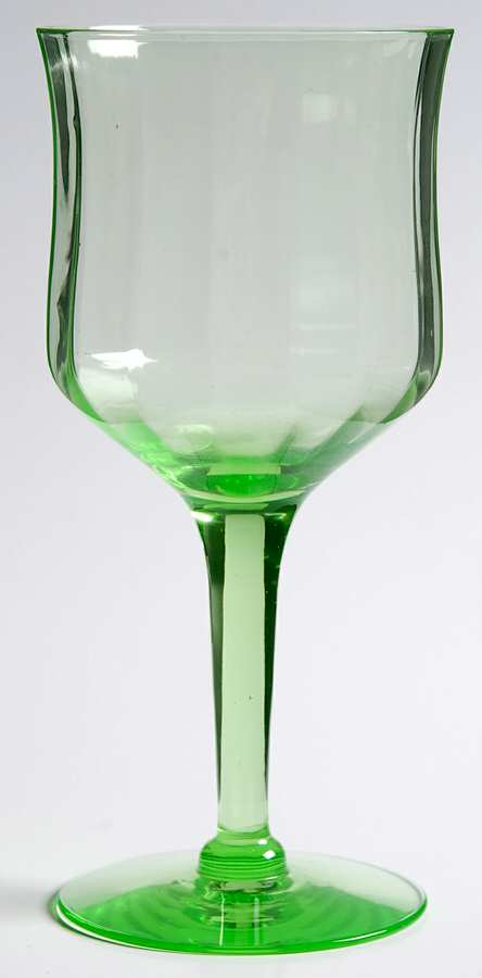 14188 Green Water Goblet by Tiffin-Franciscan-1