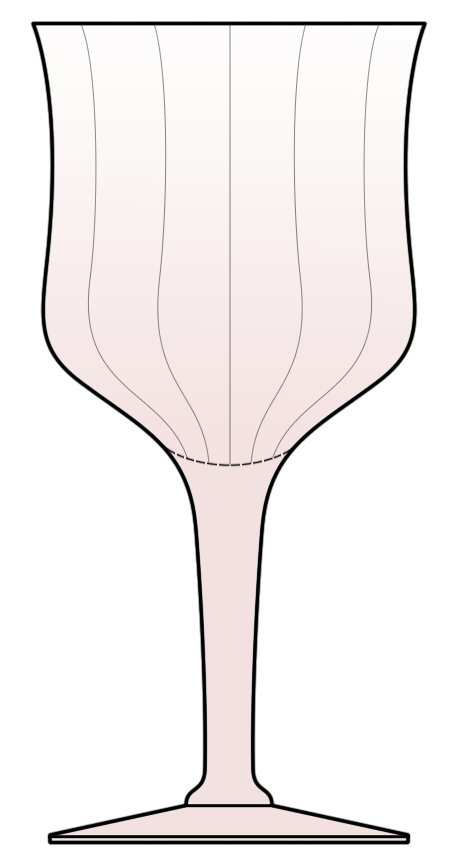 14188 Pink Water Goblet by Tiffin-Franciscan-1