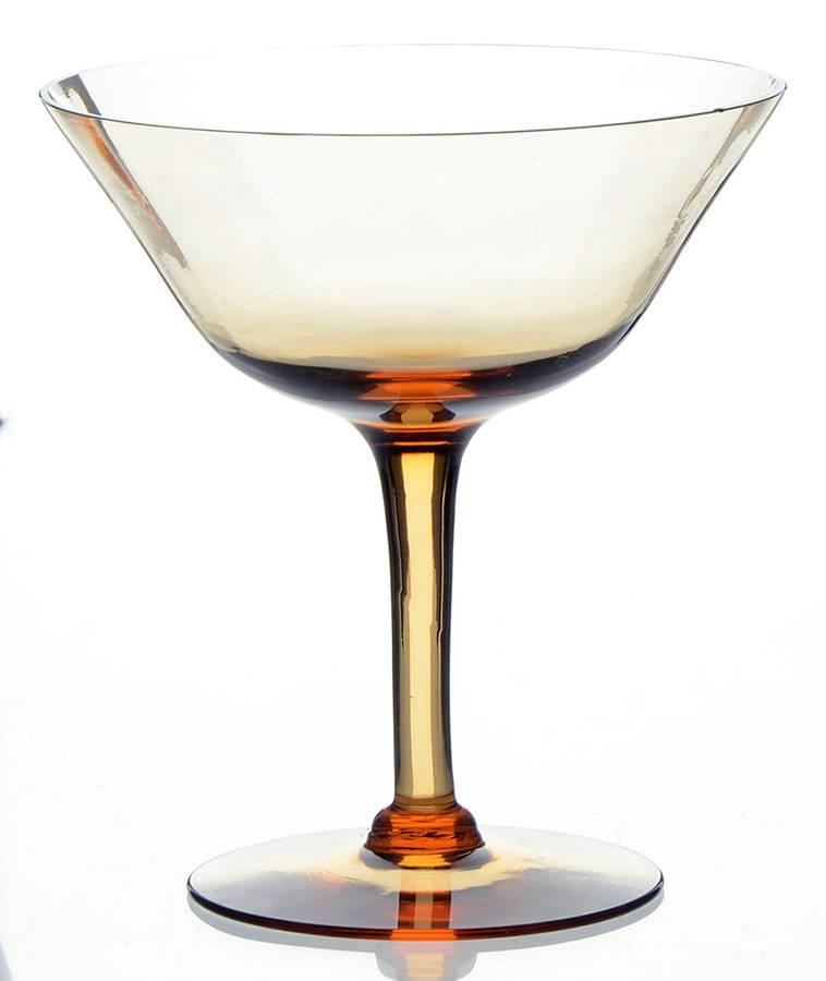14196-Amber Low Sherbet by Tiffin-Franciscan-1