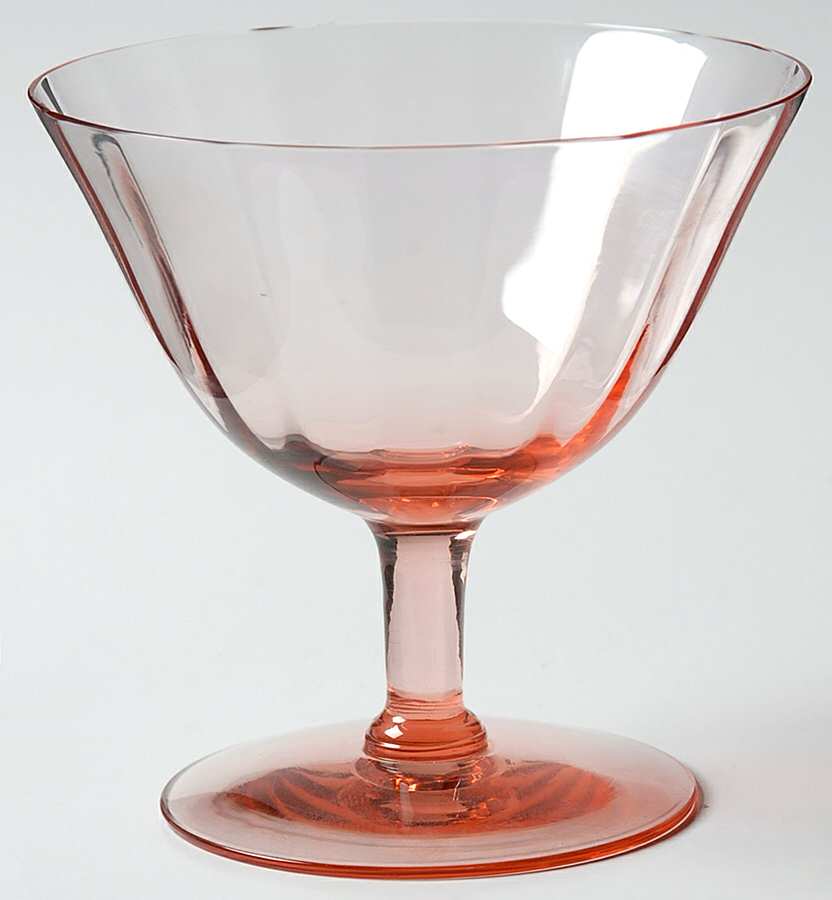 14196-Pink Low Sherbet by Tiffin-Franciscan-1