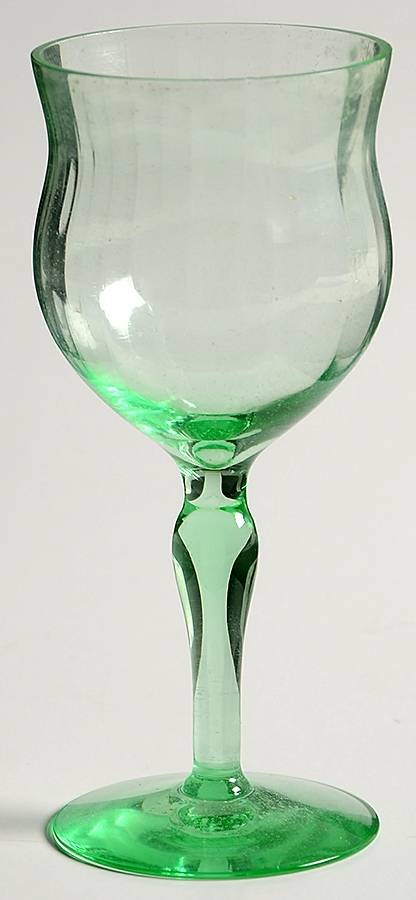 14199 Green (Optic) Cordial Glass by Tiffin-Franciscan-1