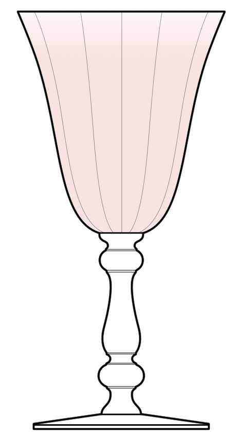 15001 Pink Water Goblet by Tiffin-Franciscan-1
