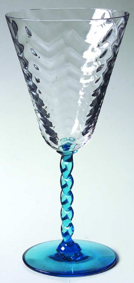 15002 Blue Water Goblet by Tiffin-Franciscan-1