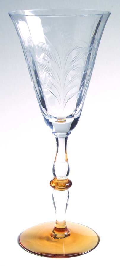 15003-1 (Amber Accent) Water Goblet by Tiffin-Franciscan-1