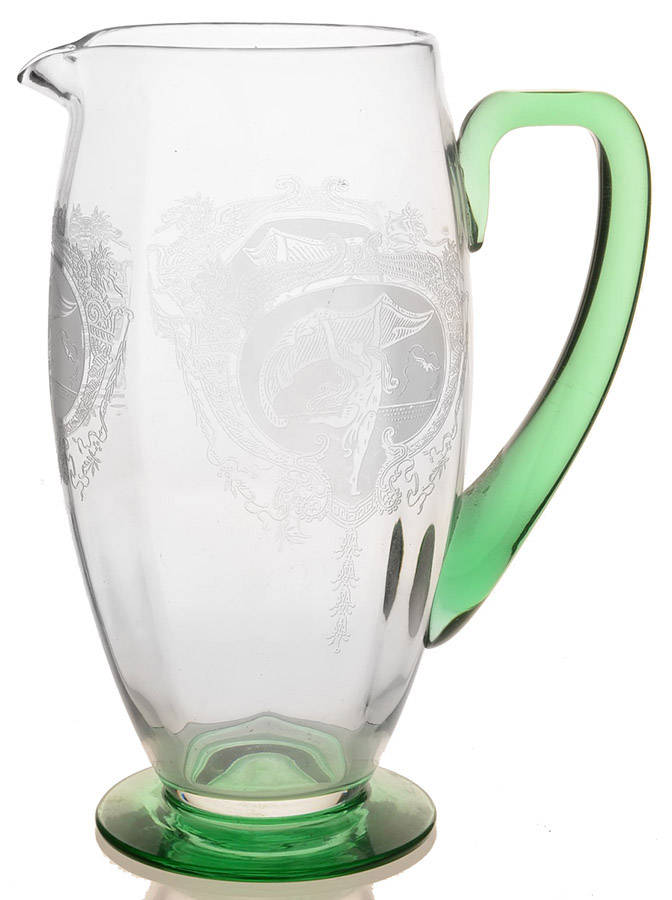 Nymph Green (Stem 15011) 64 Oz Pitcher by Tiffin-Franciscan-1
