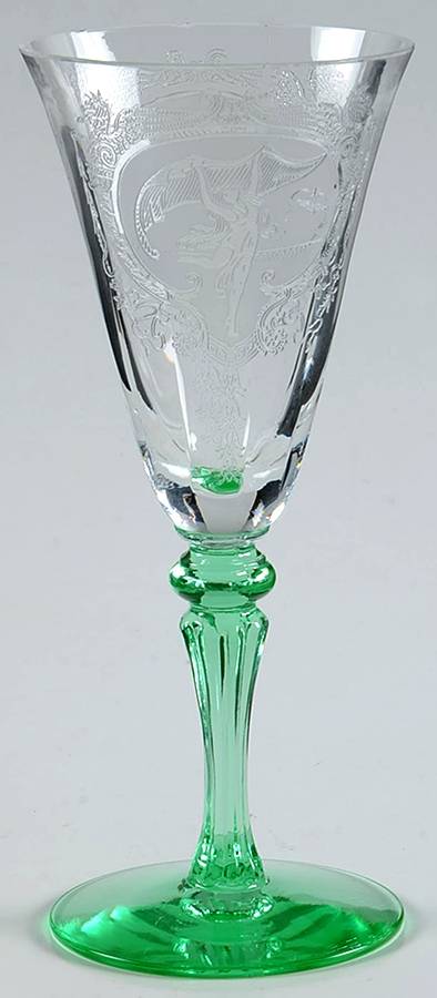 Nymph Green (Stem 15011) Wine Glass by Tiffin-Franciscan-1