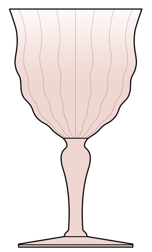 15012 Pink (All Pink) Water Goblet by Tiffin-Franciscan-1