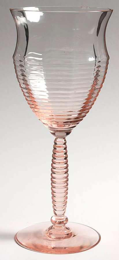 15017 Pink Water Goblet by Tiffin-Franciscan-1