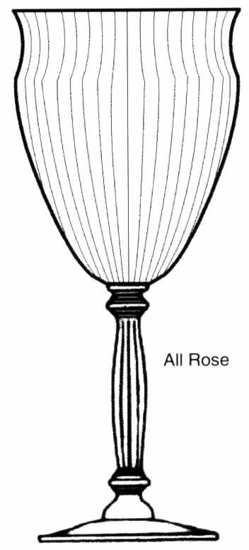 15018 Pink (Wire Optic) Water Goblet by Tiffin-Franciscan-1