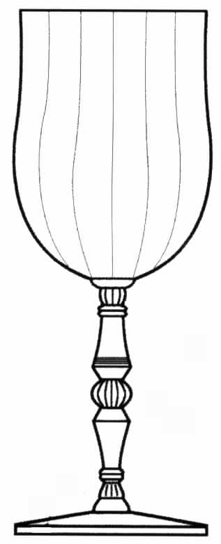 15033 Green Stem Water Goblet by Tiffin-Franciscan-1