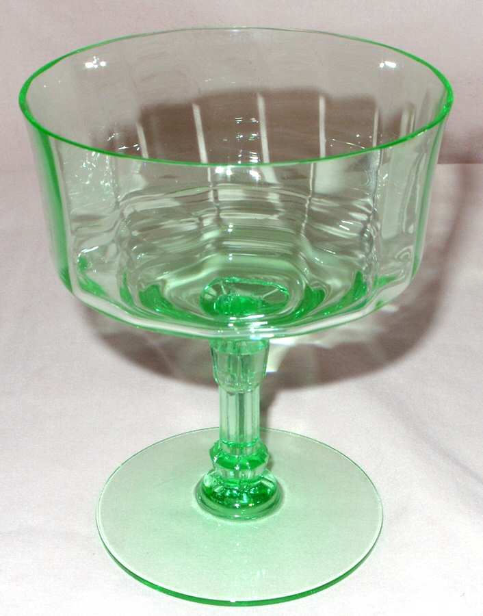 15039 Green Low Sherbet by Tiffin-Franciscan-1