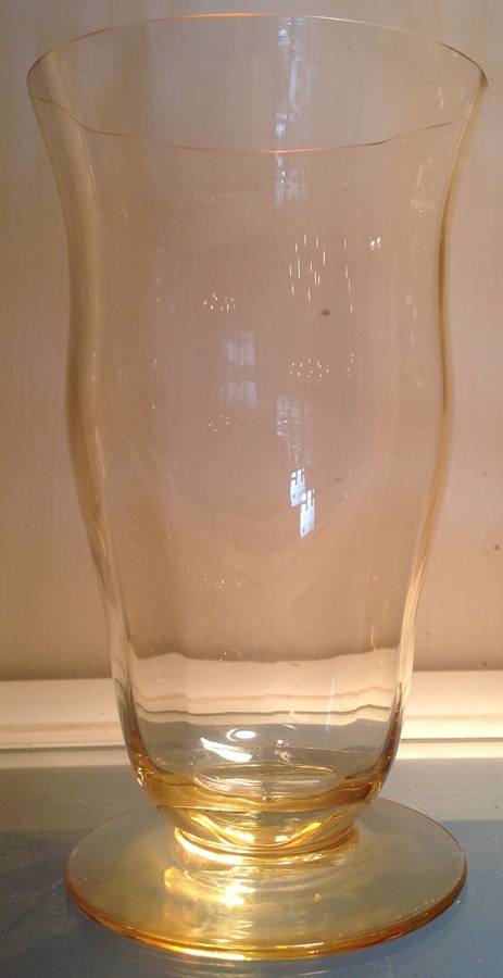 15042 Yellow (Mandarin) Footed Tumbler by Tiffin-Franciscan-1