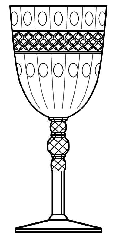 15073-4 Water Goblet by Tiffin-Franciscan-1
