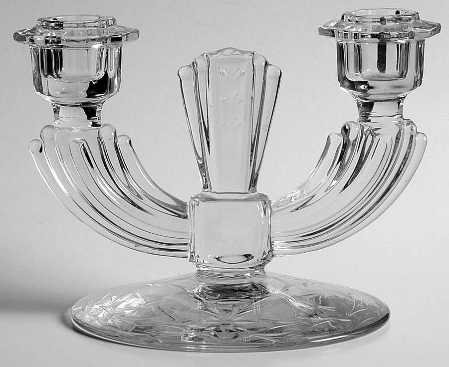 17328-1 Double Light Candlestick by Tiffin-Franciscan-1