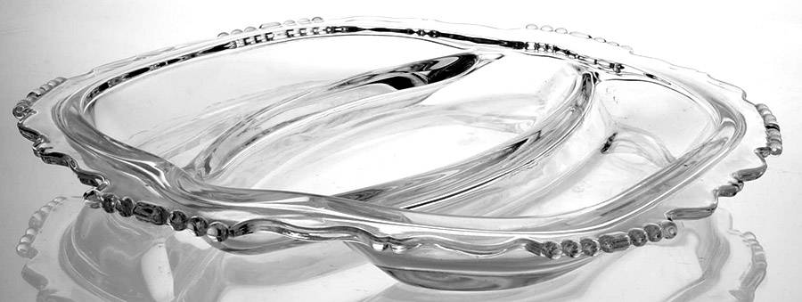 17403 12" Oval 3 Part Celery/Relish by Tiffin-Franciscan-1