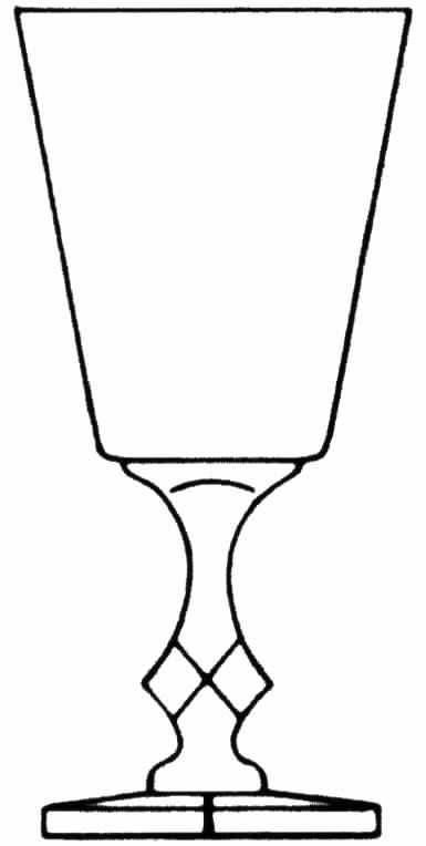 17431 (Sq. Foot) Water Goblet by Tiffin-Franciscan-1