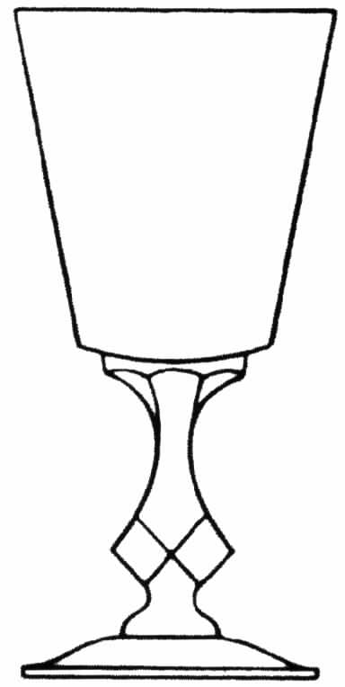 17442 (Round Foot) Water Goblet by Tiffin-Franciscan-1