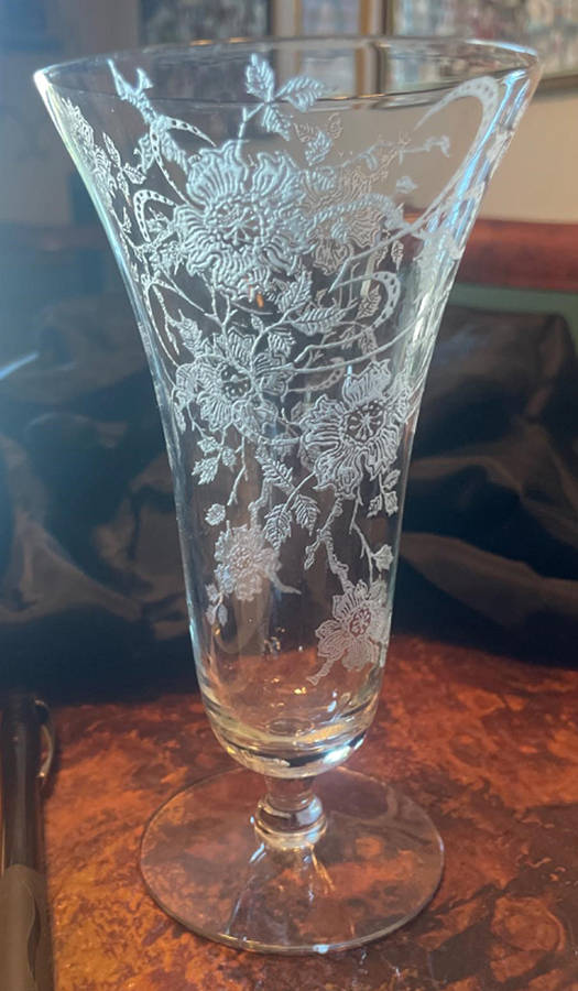 Etch 601 (Stem 2000) 8 Oz Footed Tumbler by Tiffin-Franciscan-1