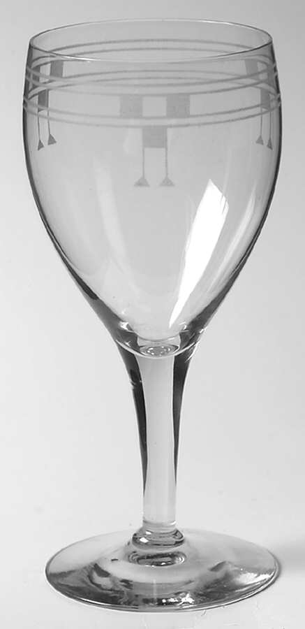 876 (Stem #14153, Etch #876) Water Goblet by Tiffin-Franciscan-1