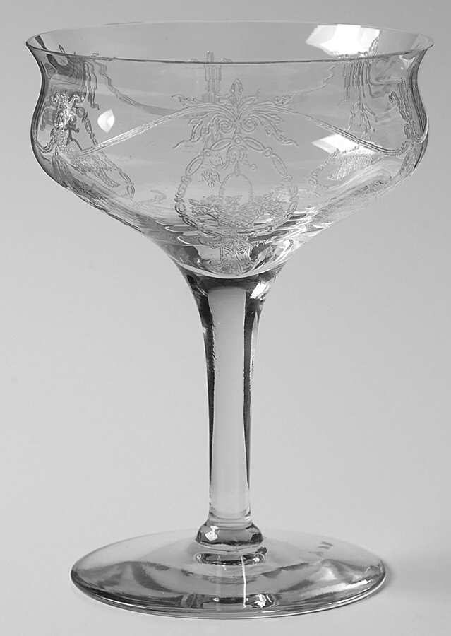 Adam Clear Champagne/Tall Sherbet by Tiffin-Franciscan-1