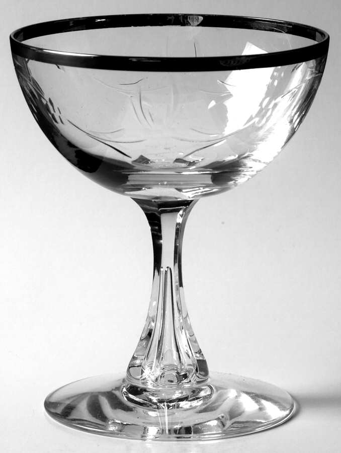 Affection (Platinum Trim) Champagne/Tall Sherbet by Tiffin-Franciscan-1