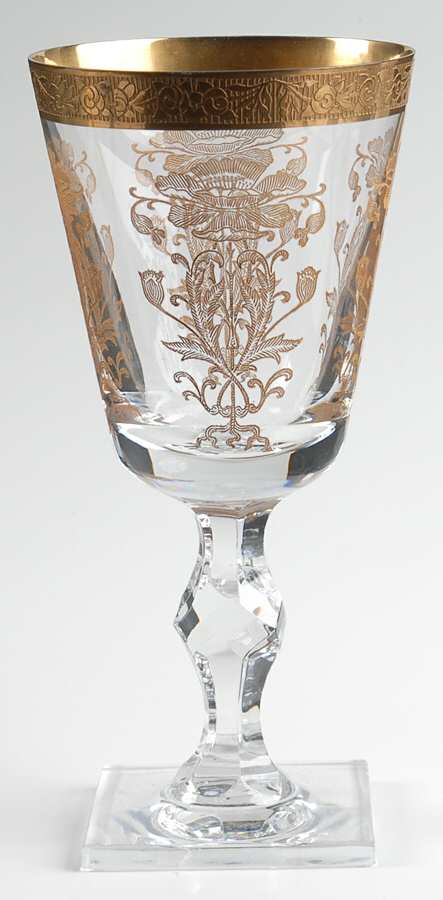 Alexandria Gold Water Goblet by Tiffin-Franciscan-1