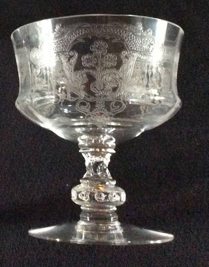 Alhambra Clear Low Sherbet by Tiffin-Franciscan-1
