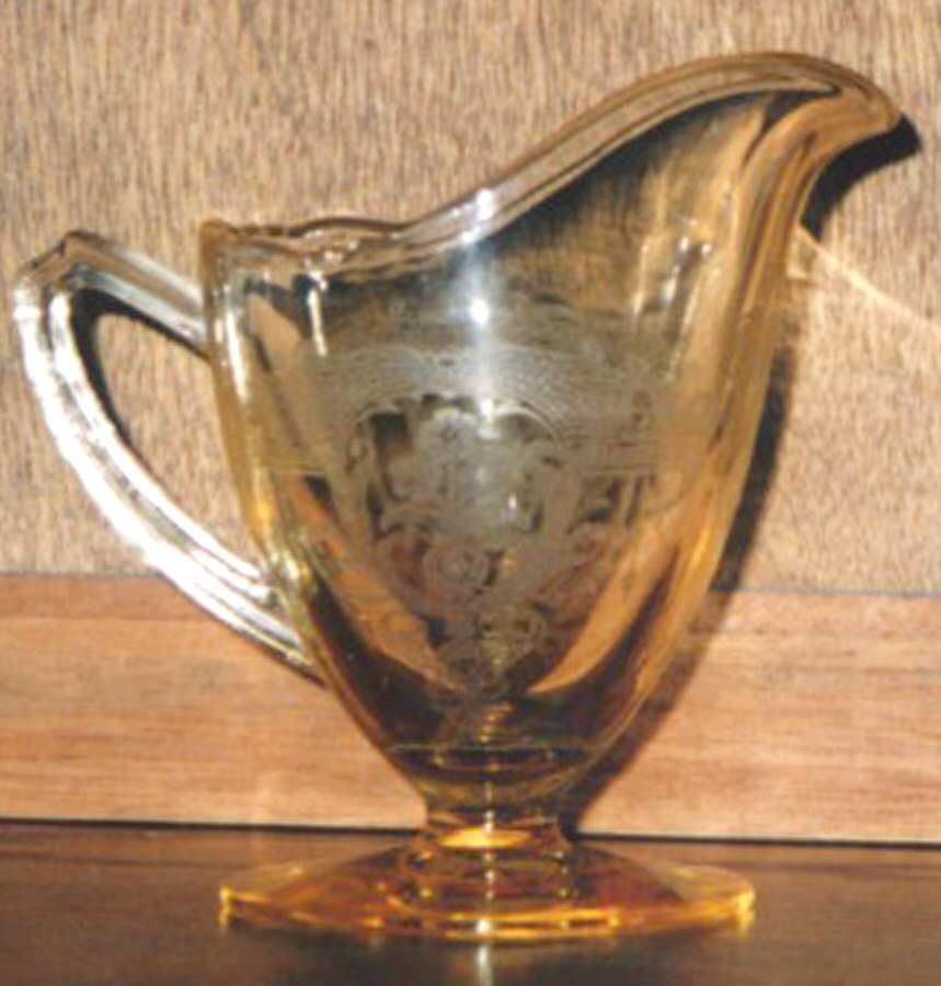 Alhambra Amber Creamer by Tiffin-Franciscan-1