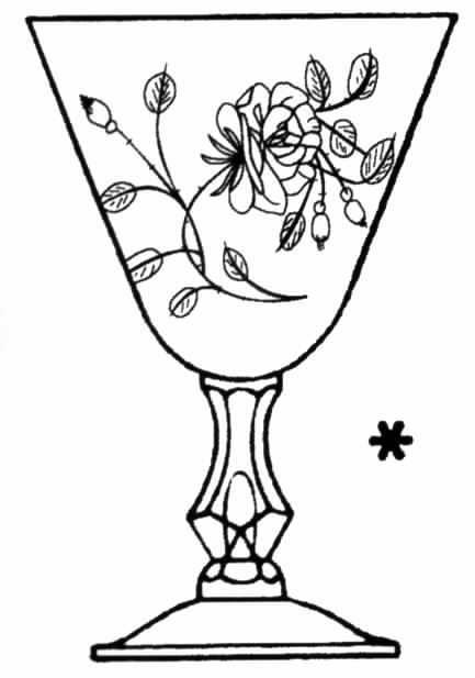 American Beauty Water Goblet by Tiffin-Franciscan-1