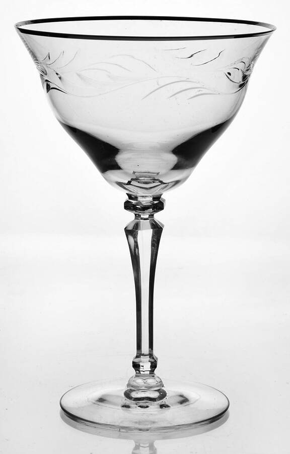 Angelique (Platinum Trim) Champagne/Tall Sherbet by Tiffin-Franciscan-1