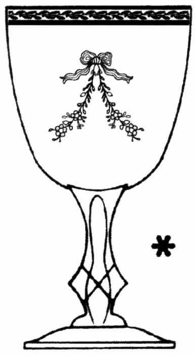 Antoinette (Gold) Water Goblet by Tiffin-Franciscan-1