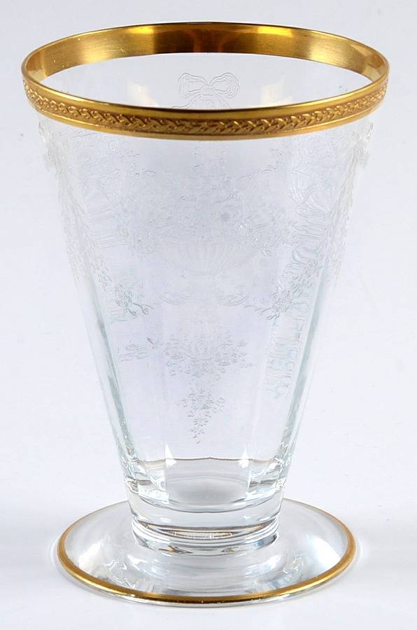 Apollo Diana (14196, Gold Encrusted) Footed Tumbler by Tiffin-Franciscan-1