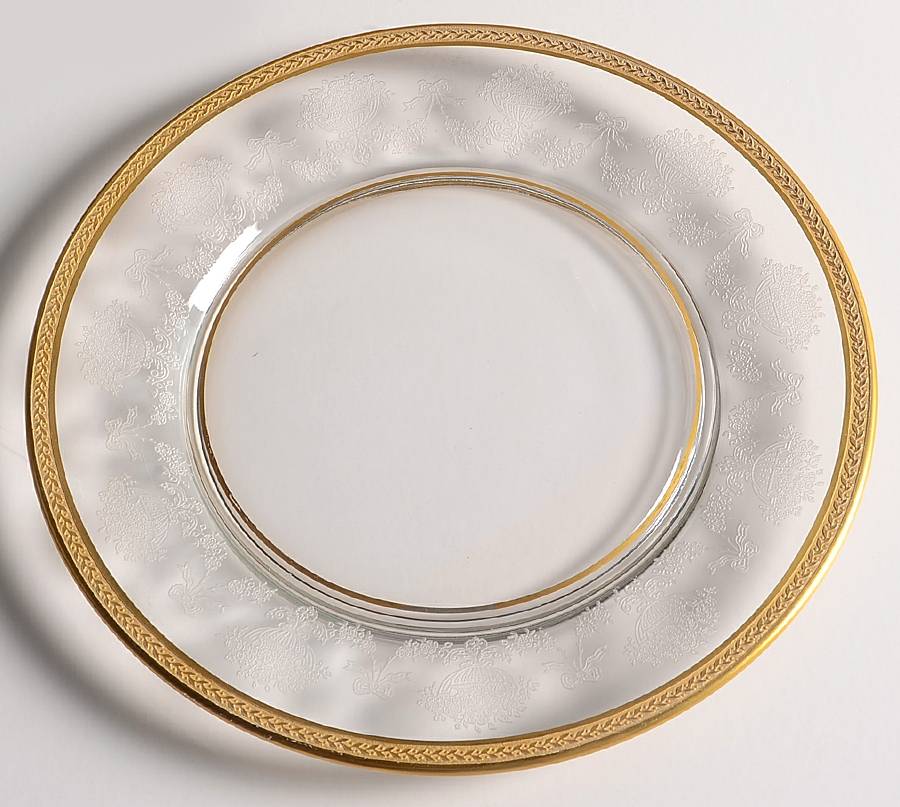 Apollo Diana (14196, Gold Encrusted) 7" Salad Plate by Tiffin-Franciscan-1