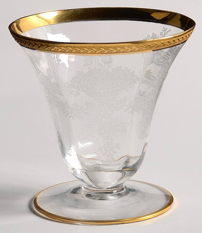 Apollo Diana (14196, Gold Encrusted) Oyster or Fruit Cocktail by Tiffin-Franciscan-1