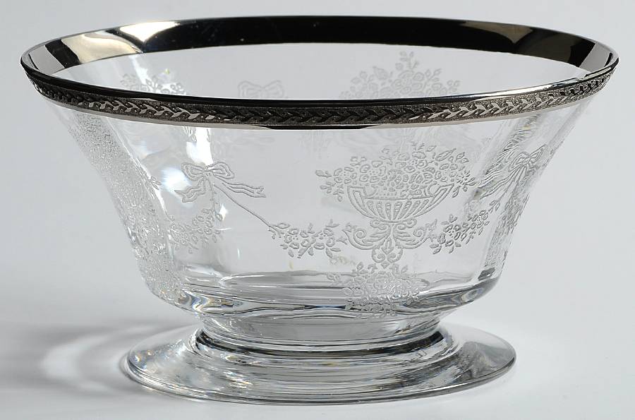 Apollo Diana (14196, Platinum) Finger Bowl by Tiffin-Franciscan-1