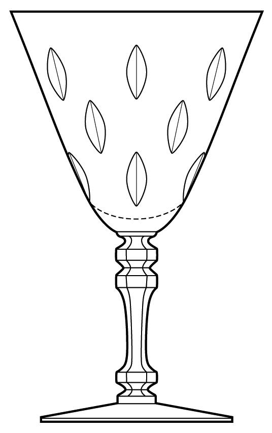 April Shower Water Goblet by Tiffin-Franciscan-1