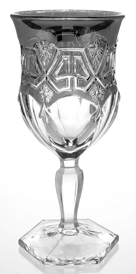 Athenia Silver Encrusted Water Goblet by Tiffin-Franciscan-1