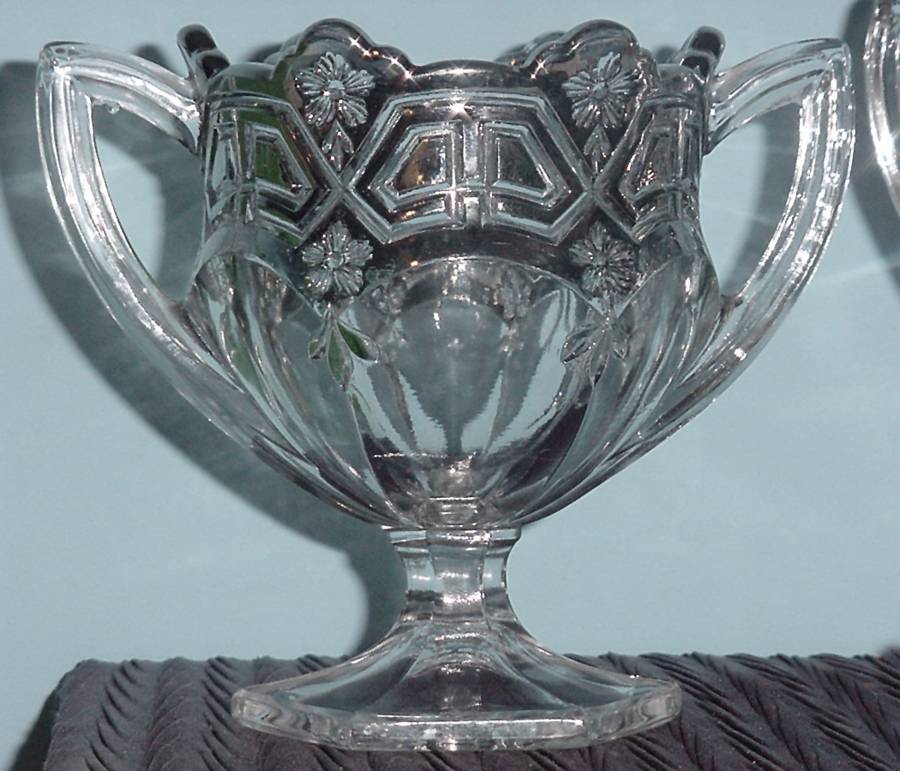Athenia Silver Encrusted Footed Open Sugar by Tiffin-Franciscan-1