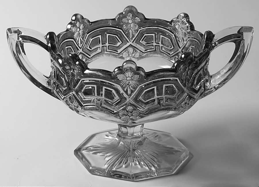 Athenia Silver Encrusted 2 Handled Footed Open Jam/Jelly by Tiffin-Franciscan-1