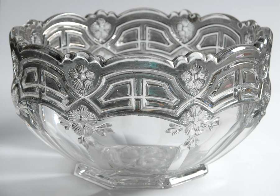Athenia Silver Encrusted 8" Round Bowl by Tiffin-Franciscan-1