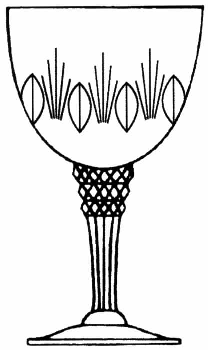 Aureola Water Goblet by Tiffin-Franciscan-1