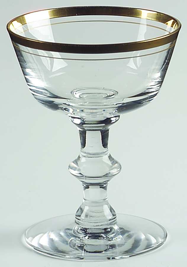 Aureola (Gold) Champagne/Tall Sherbet by Tiffin-Franciscan-1