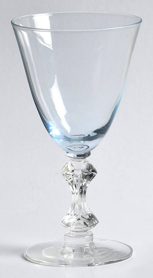 Azure Blue (Non Optic) Wine Glass by Tiffin-Franciscan-1
