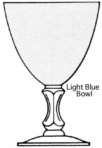 Azure Blue (Non Optic) Water Goblet by Tiffin-Franciscan-1
