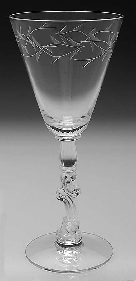 Baroque (Gray Cut) Wine Glass by Tiffin-Franciscan-1
